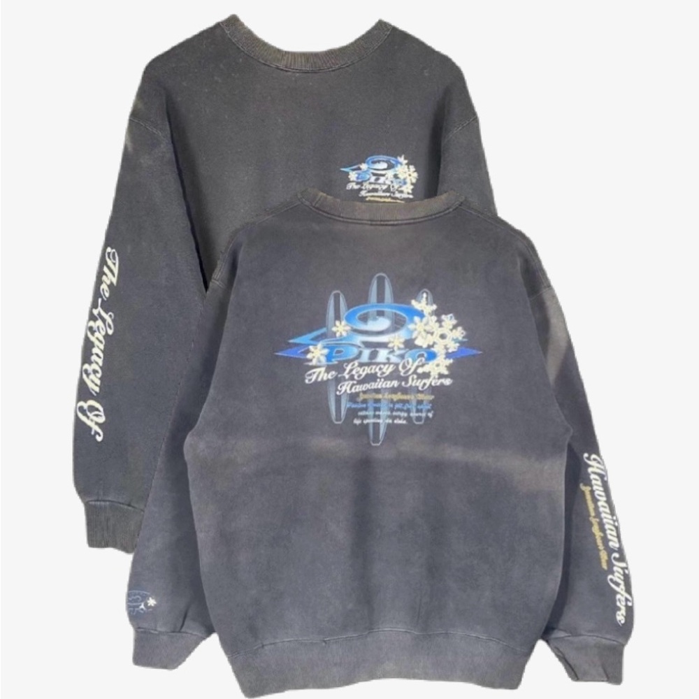 Vintage Y2K Faded Hawaiian Surf Sweatshirt